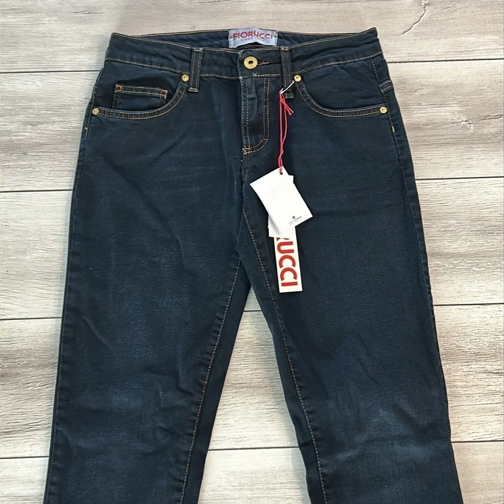 Fiorucci Straight leg jeans size 26 long tall NWT